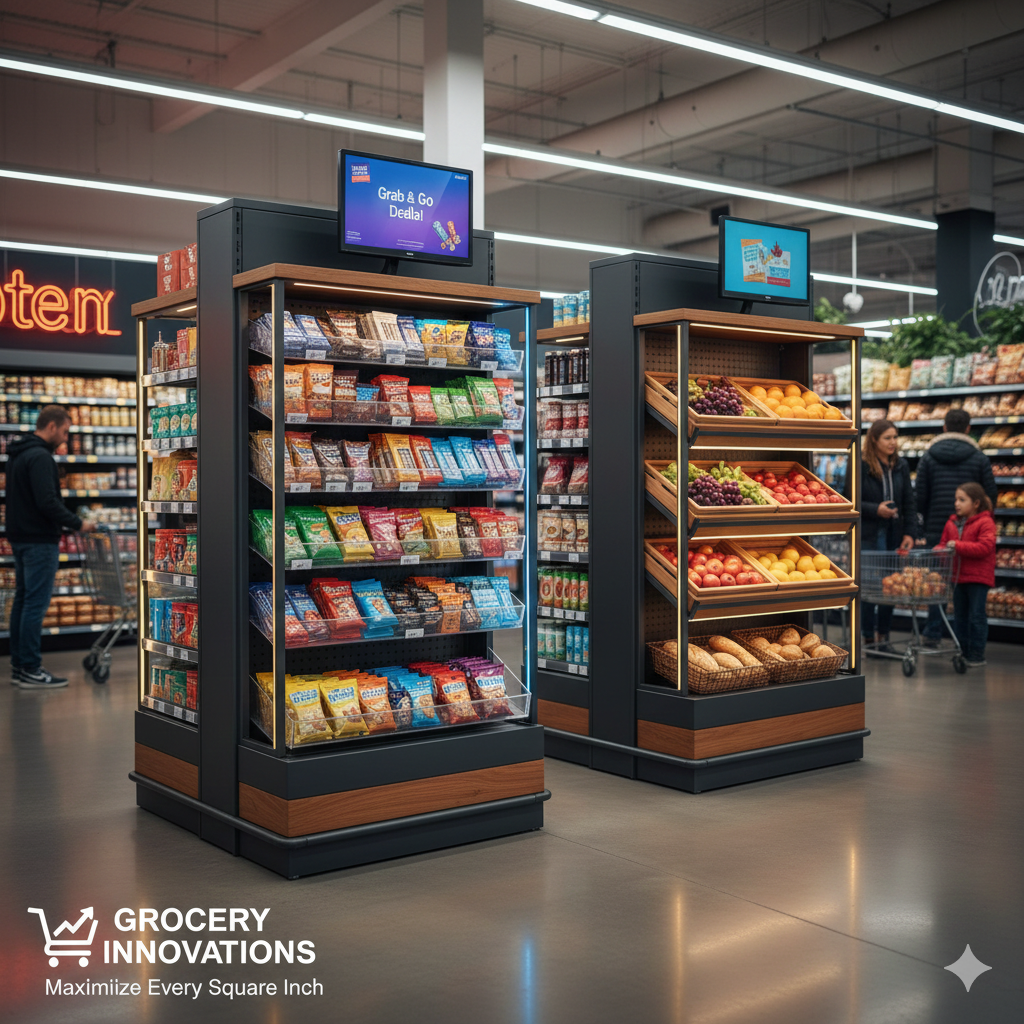 ستاندات عرض منتجات بقالات, وسائط وأكثر للتسويق الإلكتروني