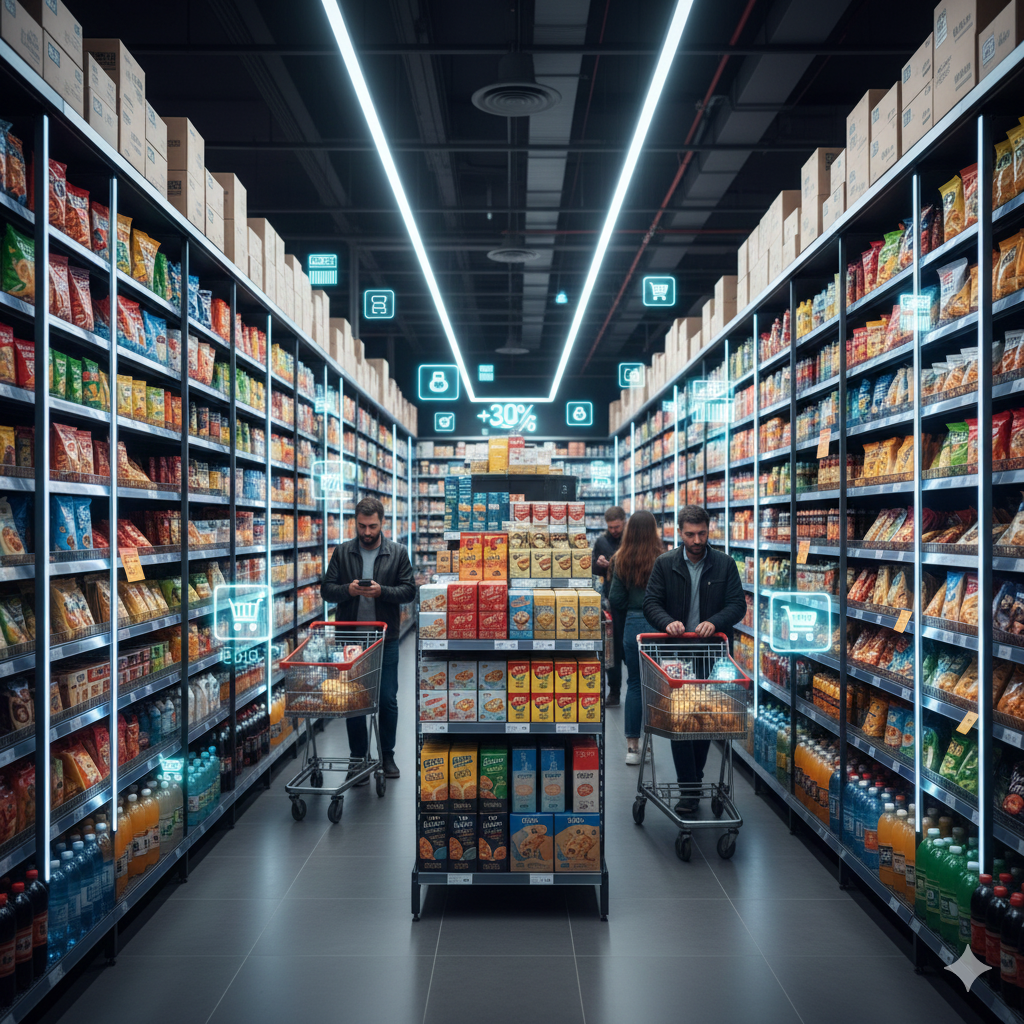 ستاندات عرض منتجات هايبر ماركت, وسائط وأكثر للتسويق الإلكتروني